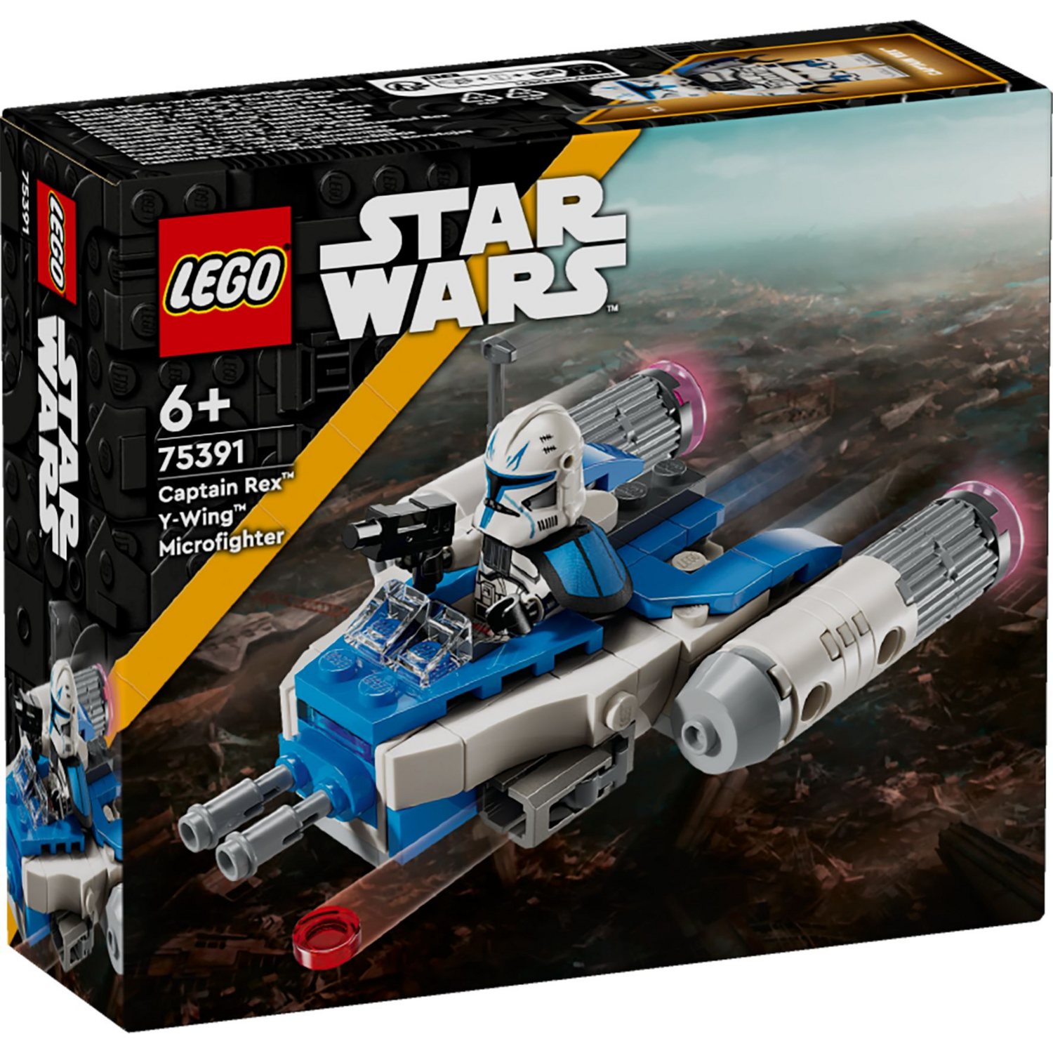 Конструктор LEGO 75391 Star Wars Микроистребитель Y-Wing Капитана Рексафото