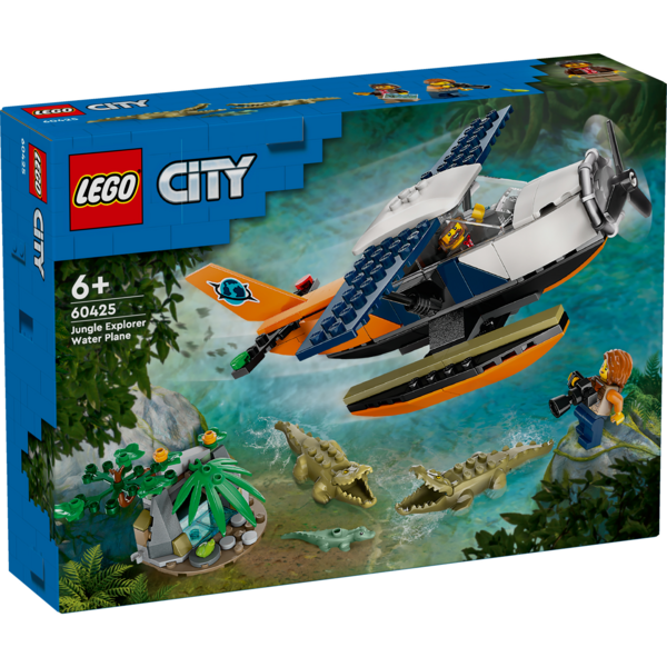 Акція на Конструктор LEGO 60425 City Водный самолет для исследования джунглей від MOYO