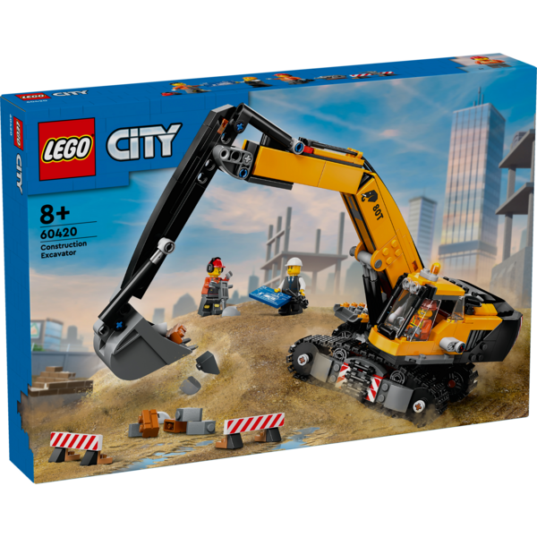 

Конструктор LEGO 60420 City Желтый строительный экскаватор