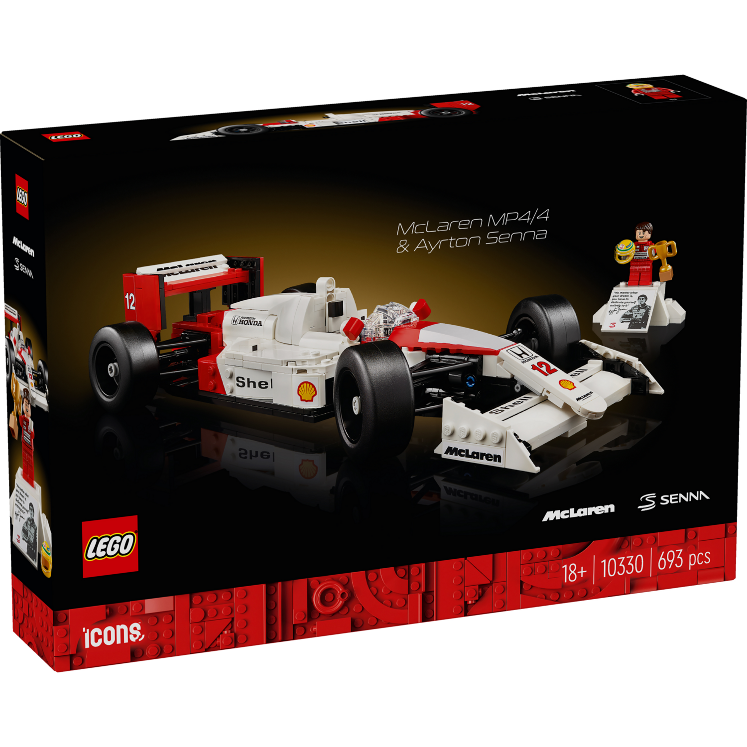 LEGO 10330 Icons McLaren MP4/4 та Айртон Сеннафото