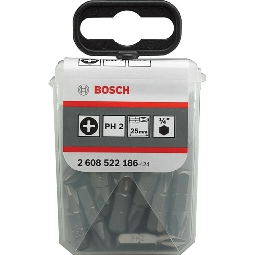 Набор бит Bosch Extra-Hart PH2, 25мм, 25шт (2.608.522.186) фото 