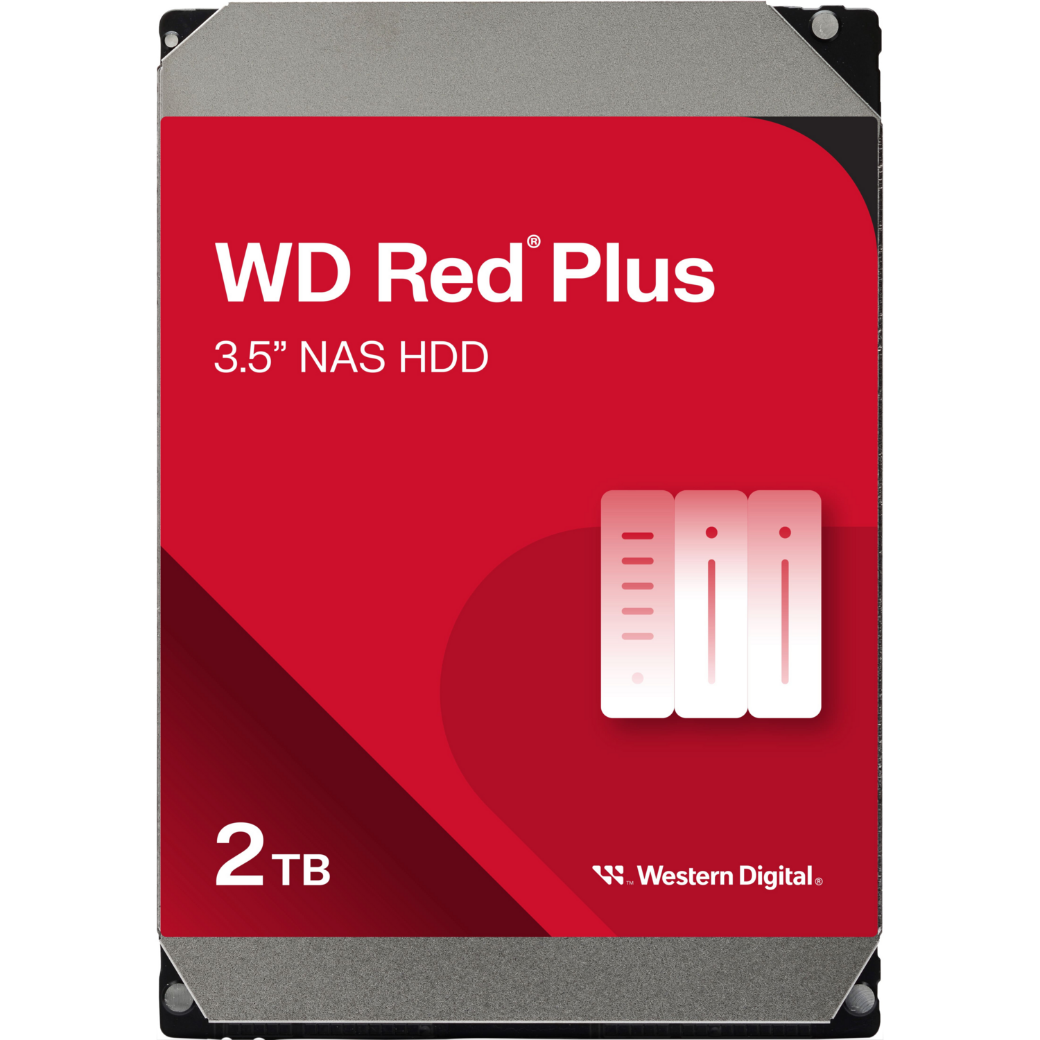 Жорсткий диск WD 2TB 3.5&quot; 5400 64MB SATA Red Plus NAS (WD20EFPX)фото