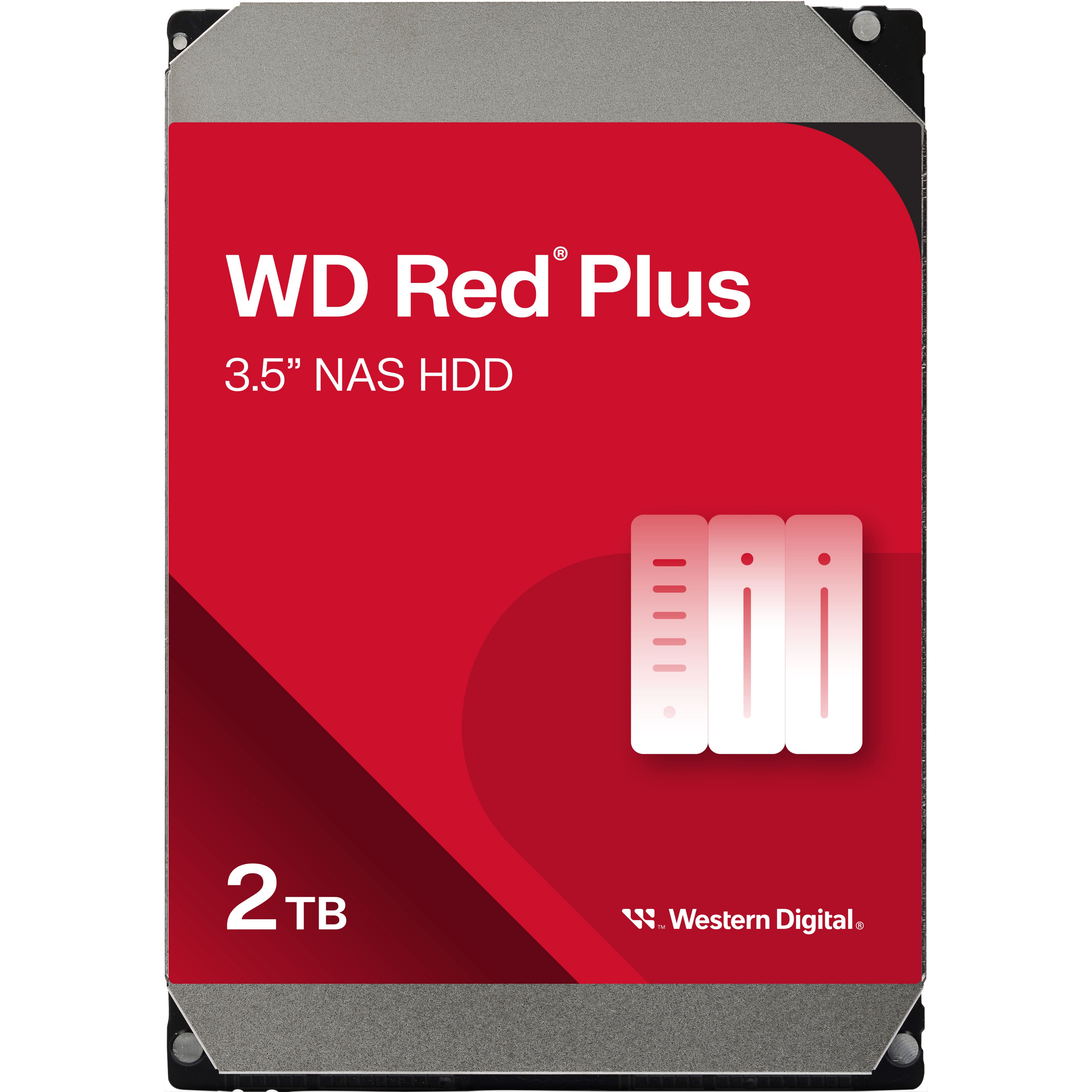 Жесткий диск WD 2TB 3.5" 5400 64MB SATA Red Plus NAS (WD20EFPX) фото 1