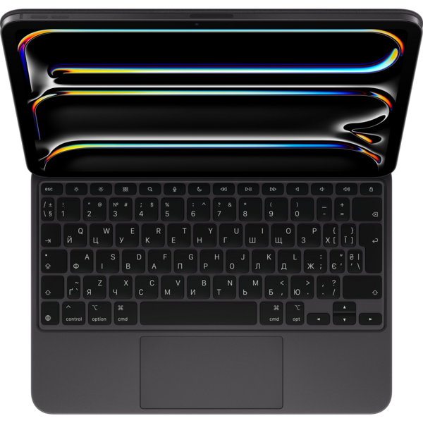 Чехол-клавиатура Apple Magic Keyboard for iPad Pro 11‑inch (M4) Ukrainian, Black (MWR23UA/A)