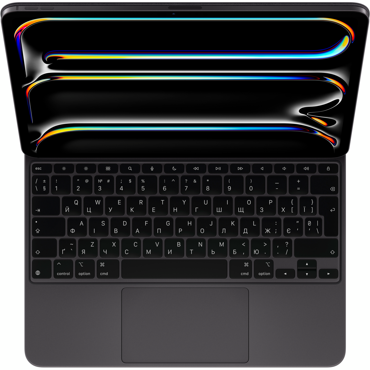 Чохол-клавіатура Apple Magic Keyboard для iPad Pro 13-inch (M4) Ukrainian, Black (MWR53UA/A)фото