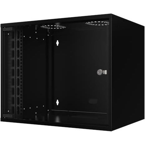 Шкаф MIRSAN 19&quot;, 12U, SOHO, 535x600 мм, максимально 30 кг, черный (MR.SOH12U60DE.01) фото 