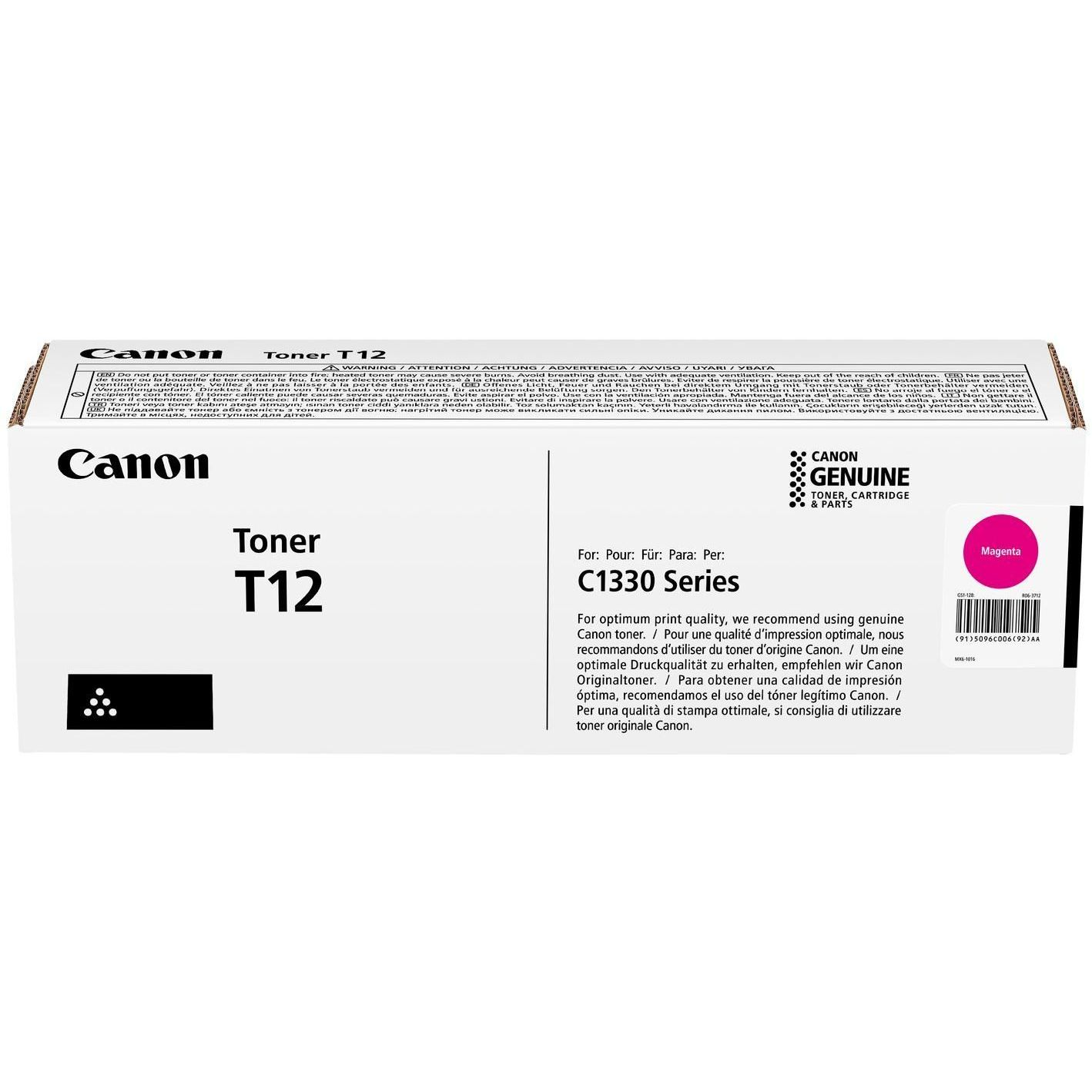 Картридж Canon T12 i-SENSYS XC1333 Series (5400 стор) Magenta (5096C006)фото