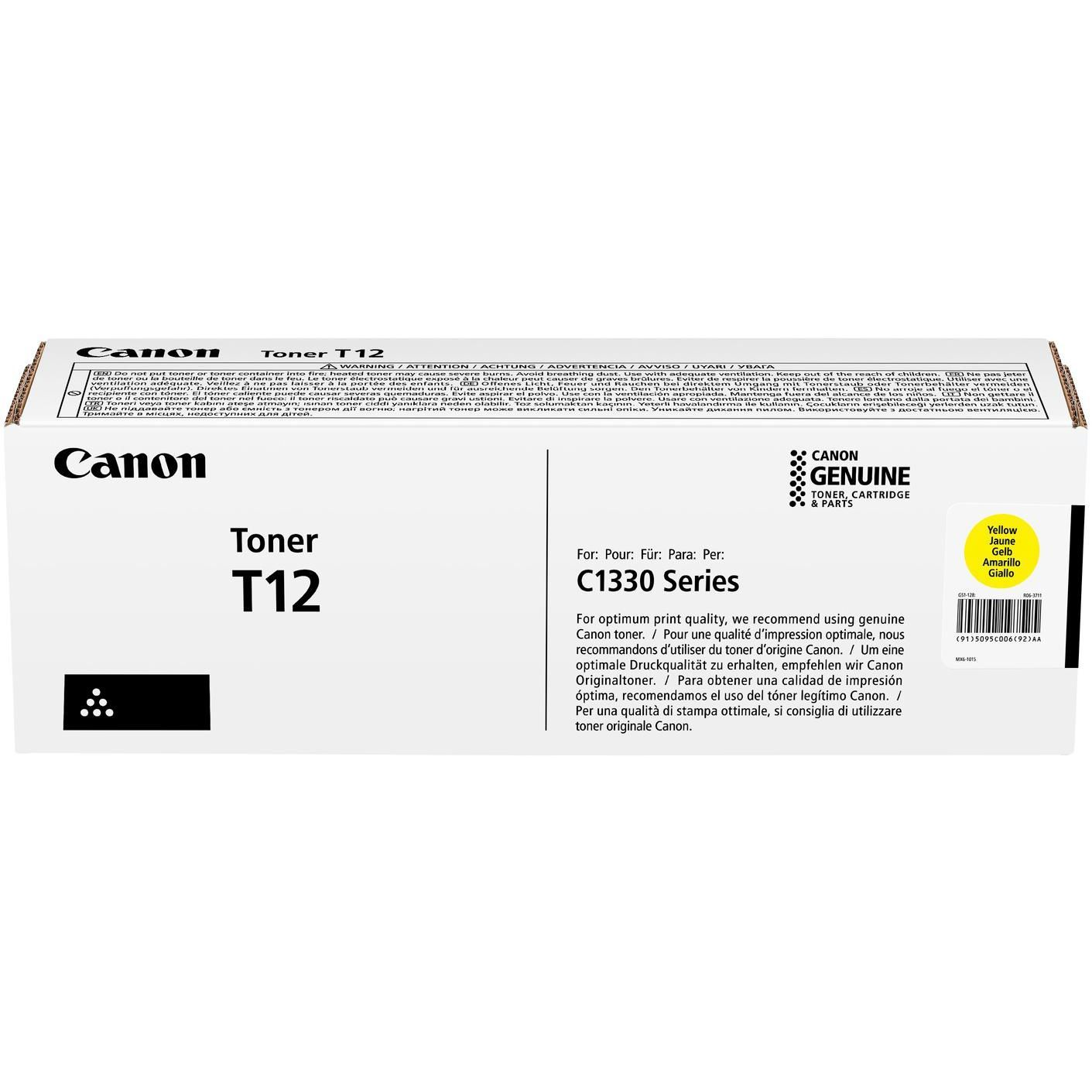 Картридж Canon T12 i-SENSYS XC1333 Series (5400 стр) Yellow (5095C006) фото 