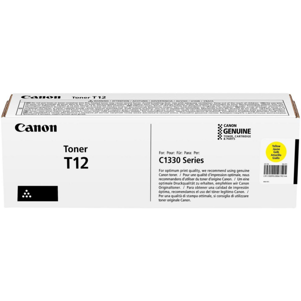 Акція на Картридж Canon T12 i-SENSYS XC1333 Series (5400 стр) Yellow (5095C006) від MOYO