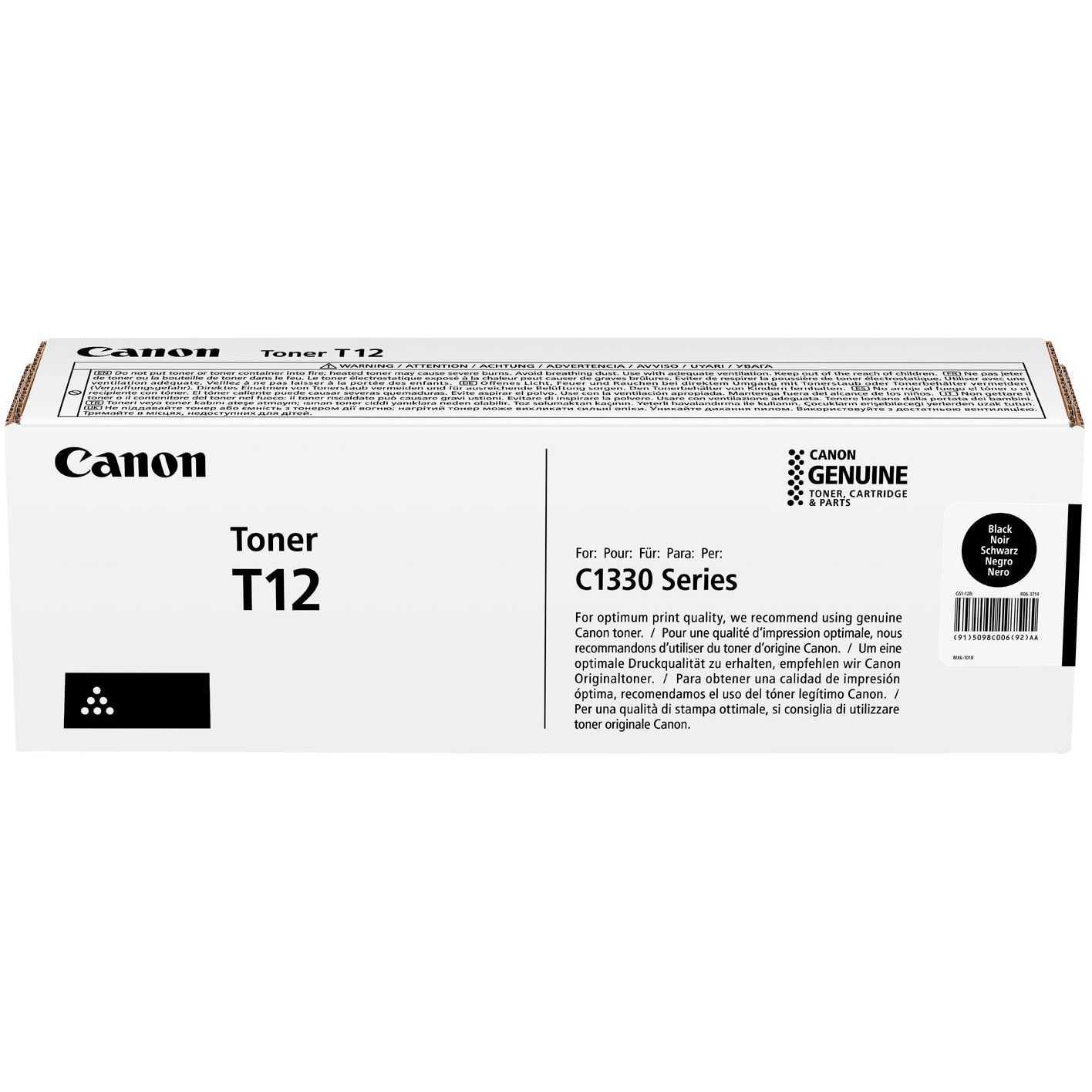 Картридж Canon T12 i-SENSYS XC1333 Series (7400 стр) Black (5098C006) фото 1