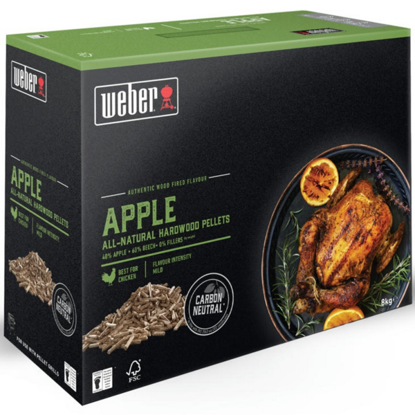 

Деревянные пеллеты Weber Apple (яблоко), 8 кг (18291)