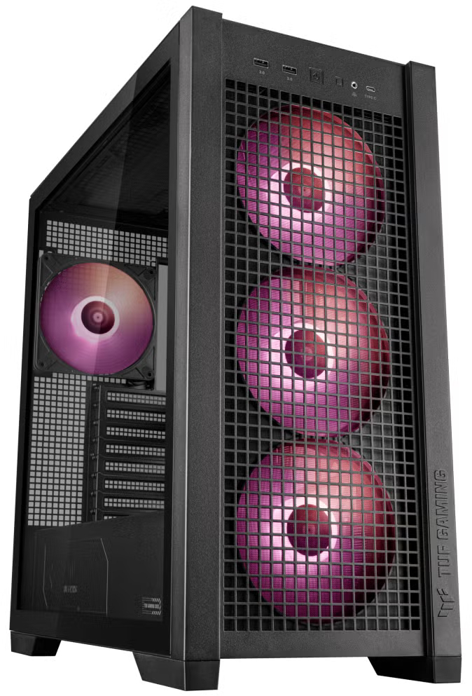 Корпус ASUS TUF GAMING GT302 TG ARGB BLACK (90DC00I0-B19000)