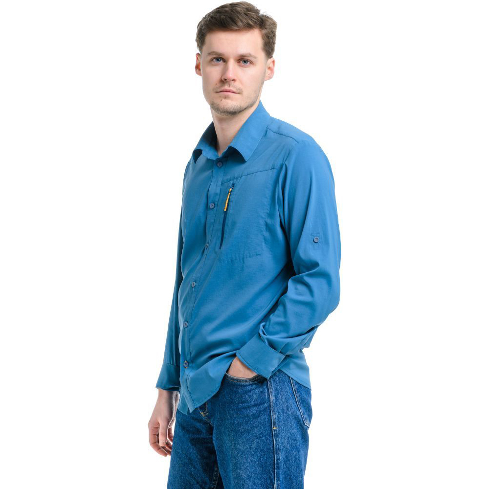 Рубашка мужская Turbat Maya LS Mns midnight blue S синий фото 