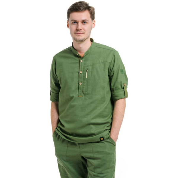 

Рубашка мужская Turbat Madeira Hemp Mns bronze green XXL зеленый