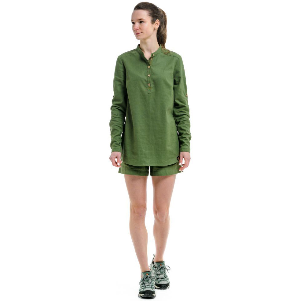 Рубашка женская Turbat Madeira Hemp Wmn bronze green S зеленый фото 