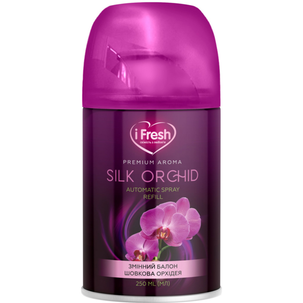 Акція на Освежитель воздуха iFresh Premium Aroma Silk Orchid сменный баллон 250мл від MOYO