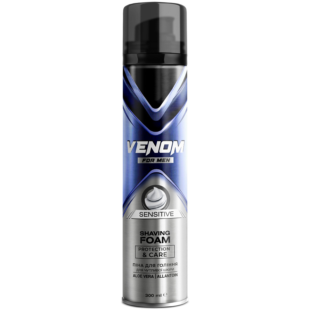 Піна для гоління Venom for men Sensitive 300млфото1