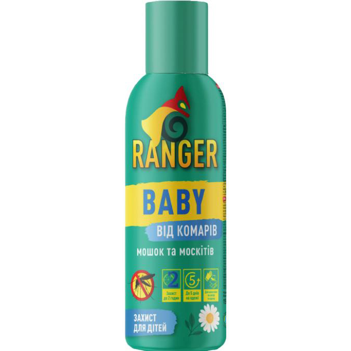 Аэрозоль от комаров, мошек и москитов Ranger Baby 150мл фото 