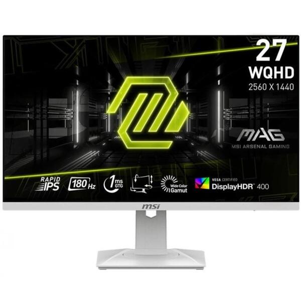 

Монитор 27" MSI MAG 274QRFW (9S6-3CC29H-246)