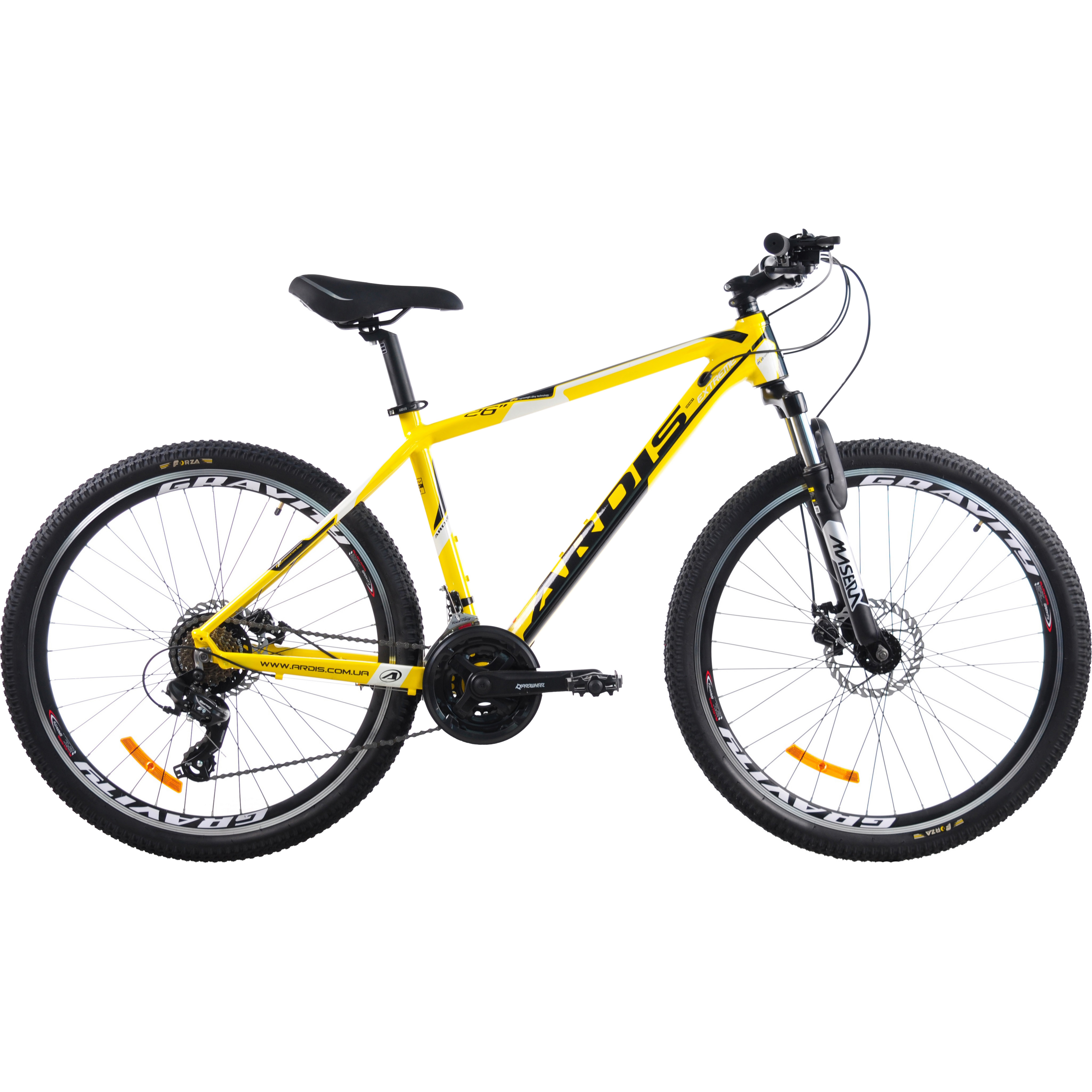 Велосипед ARDIS 26 МТВ AL "EXTREME ECO", 17,5", Жовтий (02414-Ж)фото1