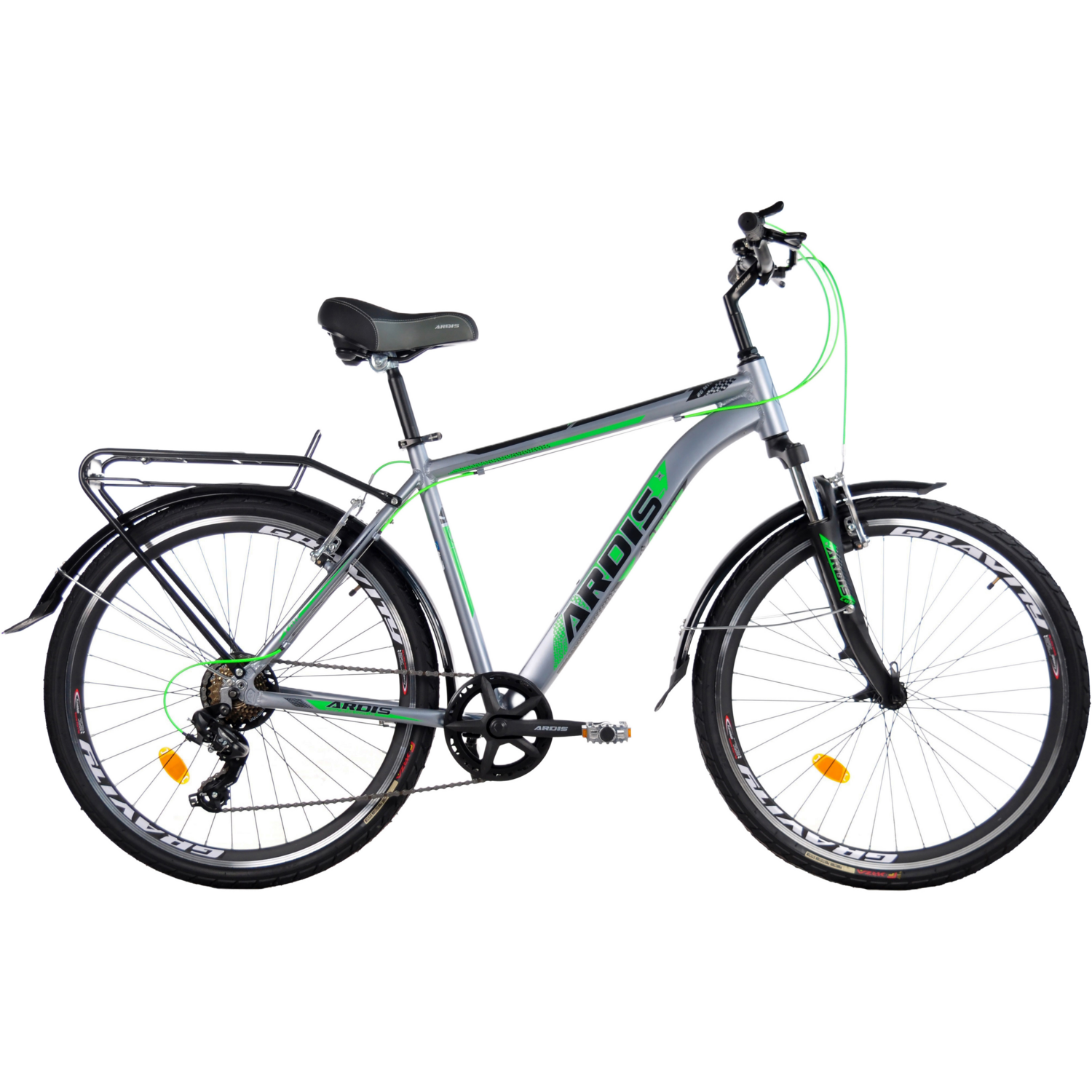 Велосипед ARDIS 26 CTB AL &quot;COLT&quot;, Серо-Зелёный (0258-17-3) фото 