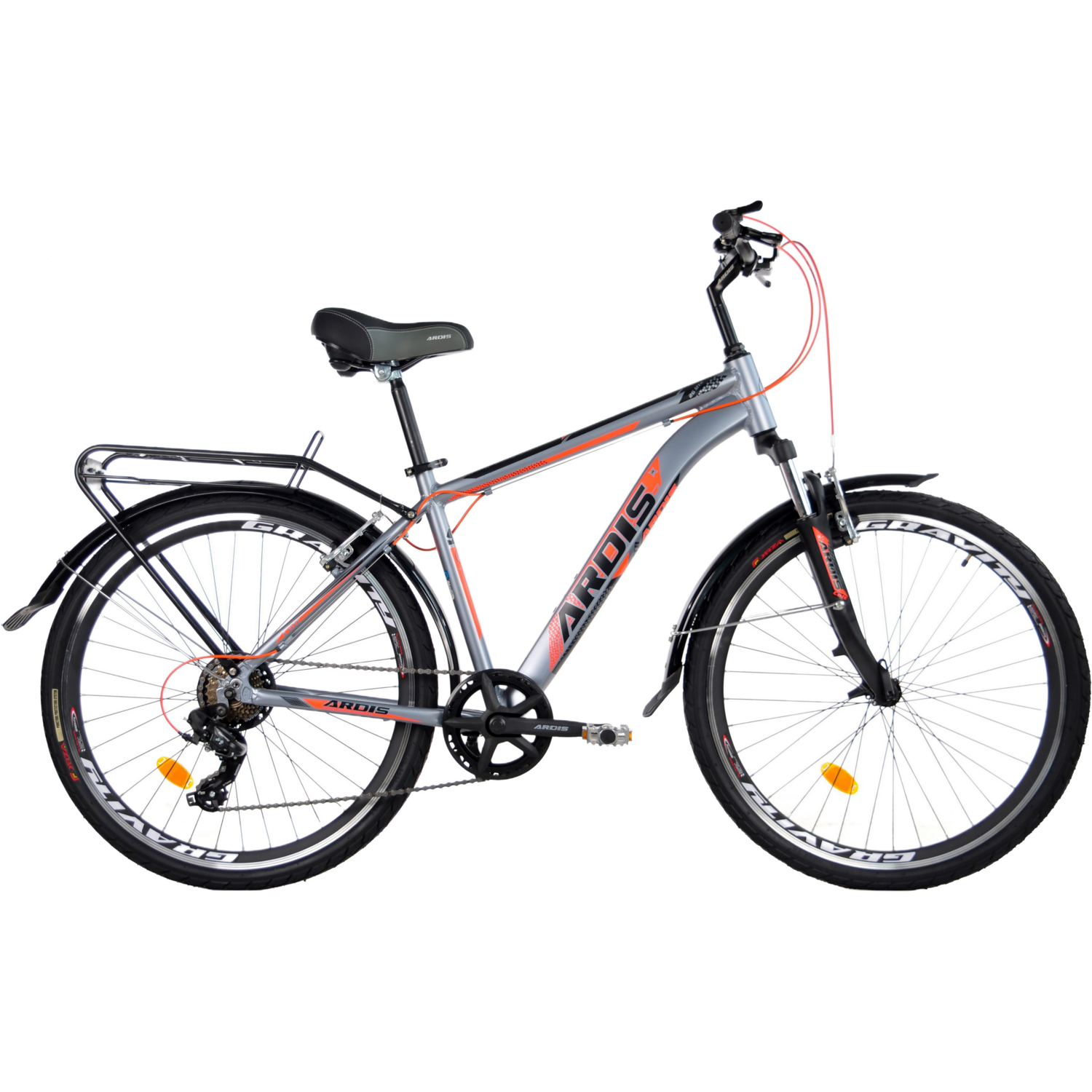 Велосипед ARDIS 26 CTB AL &quot;COLT&quot;, Серо-Оранжевый (0258-19-П) фото 