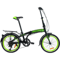 Велосипед City Folding Crossride 20" 12.5" Зелёный (0817-1)