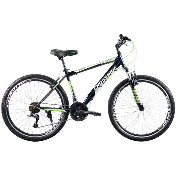 

Велосипед CROSSRIDE 26" МТВ ST "SHARK", 17", Черно-Зелёный (0173-170-З)