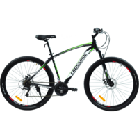 Велосипед Crossride Madman 27.5" 19" Черно-Зелёный (0184-З-19)