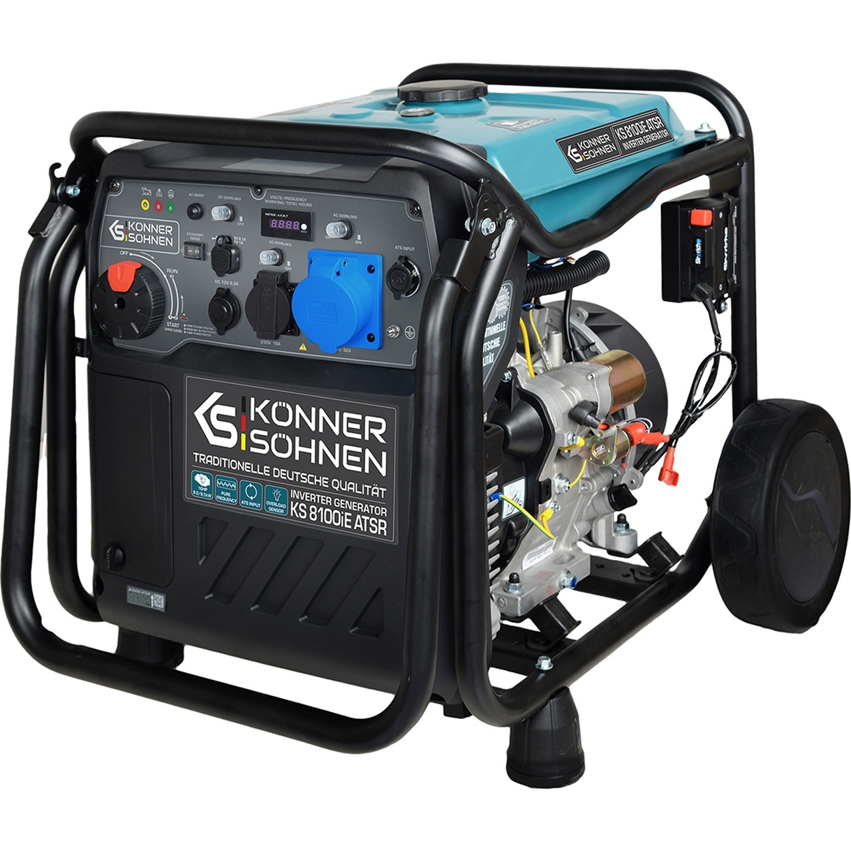Генератор бензиновий Konner&Sohnen KS 8100iE ATSR, 230В, 8.5кВт (KS8100IEATSR)фото1
