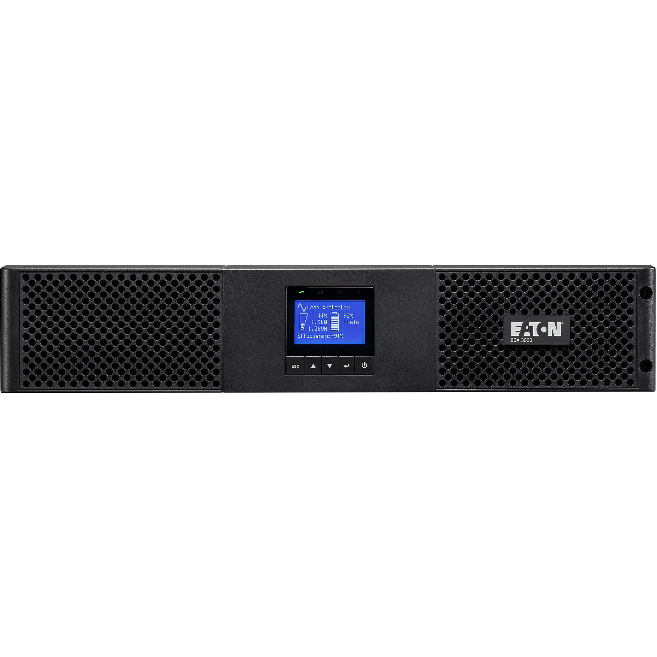 ИБП Eaton 9SX, 2000VA/1800W, RM 2U, LCD, USB, RS232, 8xC13 (9SX2000IR) фото 1