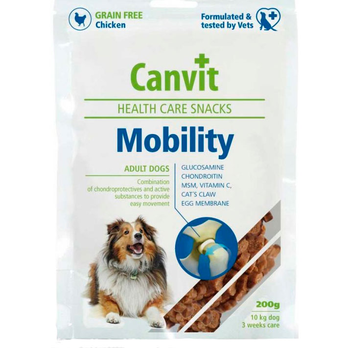 Полувлажные лакомства Canvit Mobility для восстановления и защиты суставов для собак 200 гфото