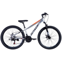 Велосипед ST 24" SPACE SATURN Хардтейл рама-13" серо-оранжевый 2024 (OPS-SP-24-014)