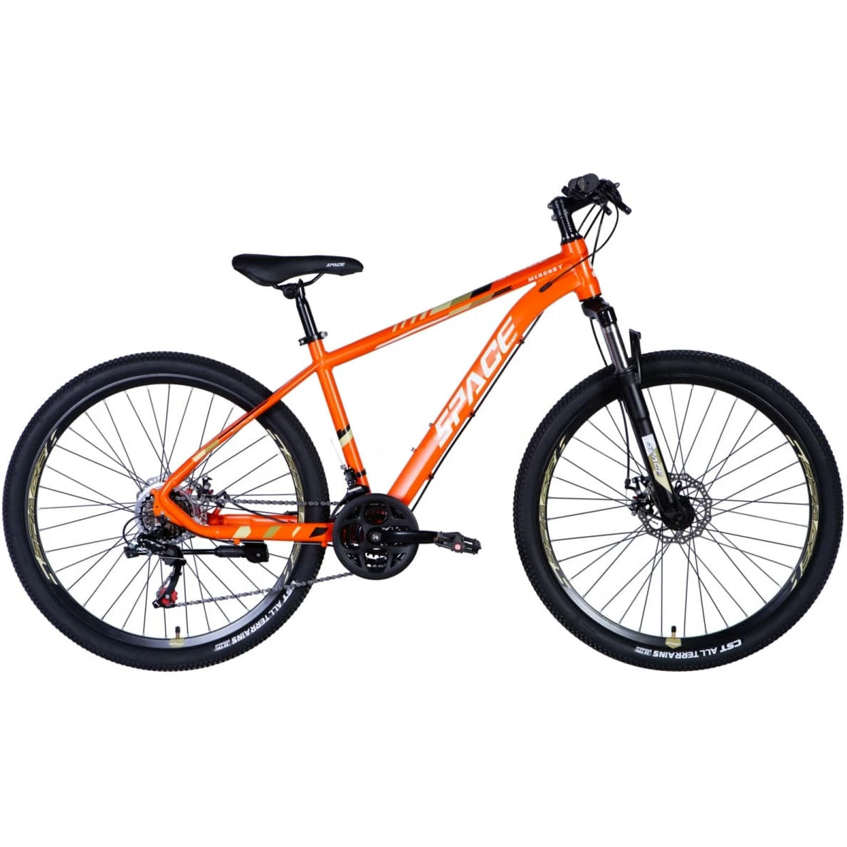 Велосипед Al 26&quot; SPACE MERCURY AM DD рама-15&quot; оранжевый 2024 (OPS-SP-26-011) фото 