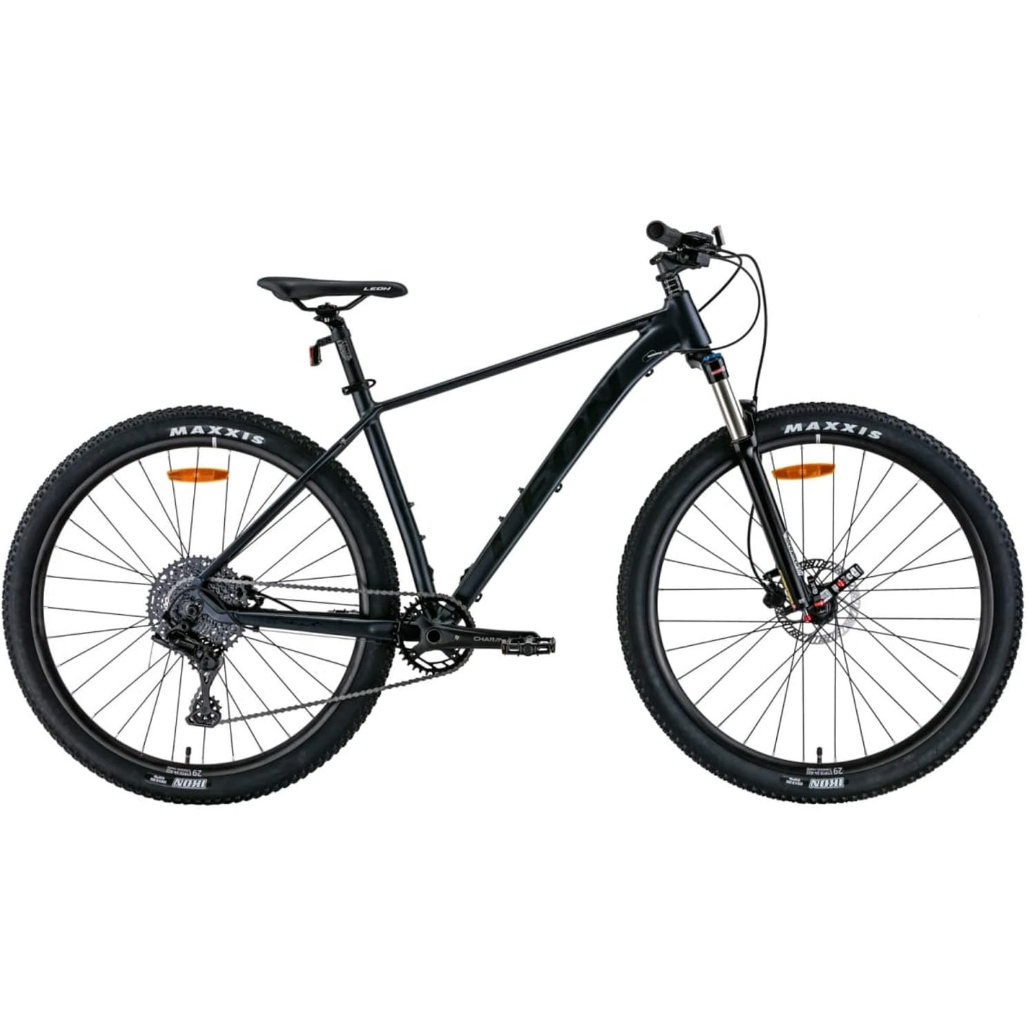 Велосипед AL 29" Leon TN-50 AM Hydraulic lock out HDD рама-19" сірий з чорним 2022 (OPS-LN-29-132)фото1