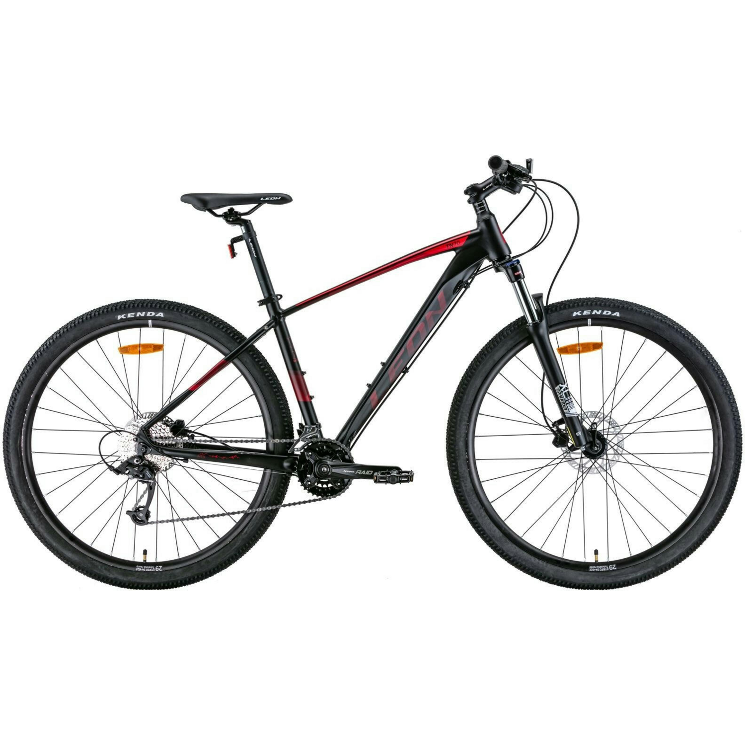 Велосипед AL 29&quot; Leon TN-70 AM Hydraulic lock out HDD рама-17,5&quot; чорний з червоним 2022 (OPS-LN-29-141)фото