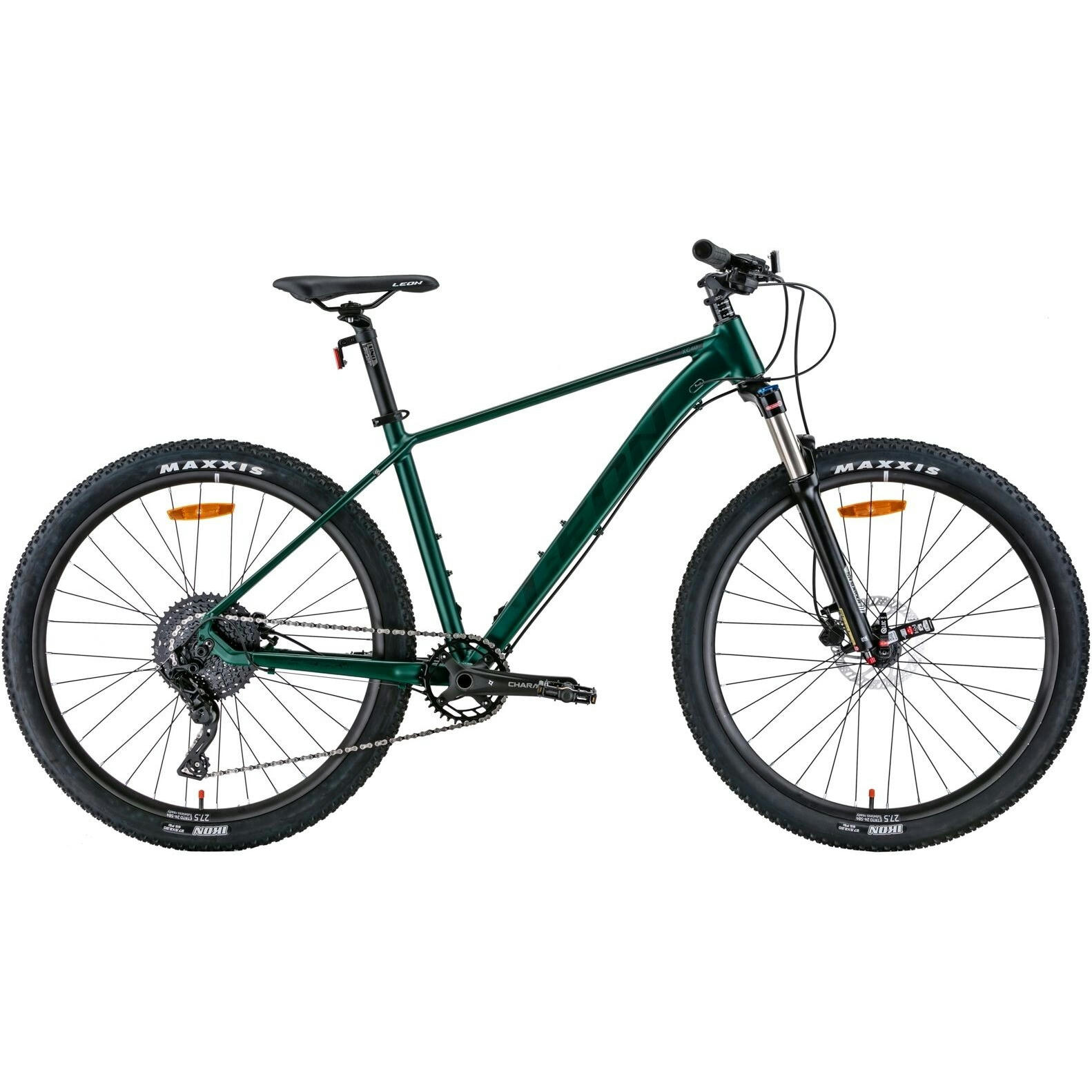 Велосипед AL 27.5" Leon XC-40 AM Hydraulic lock out HDD рама-18" зелёный с чорним 2022 (OPS-LN-27.5-123) фото 1
