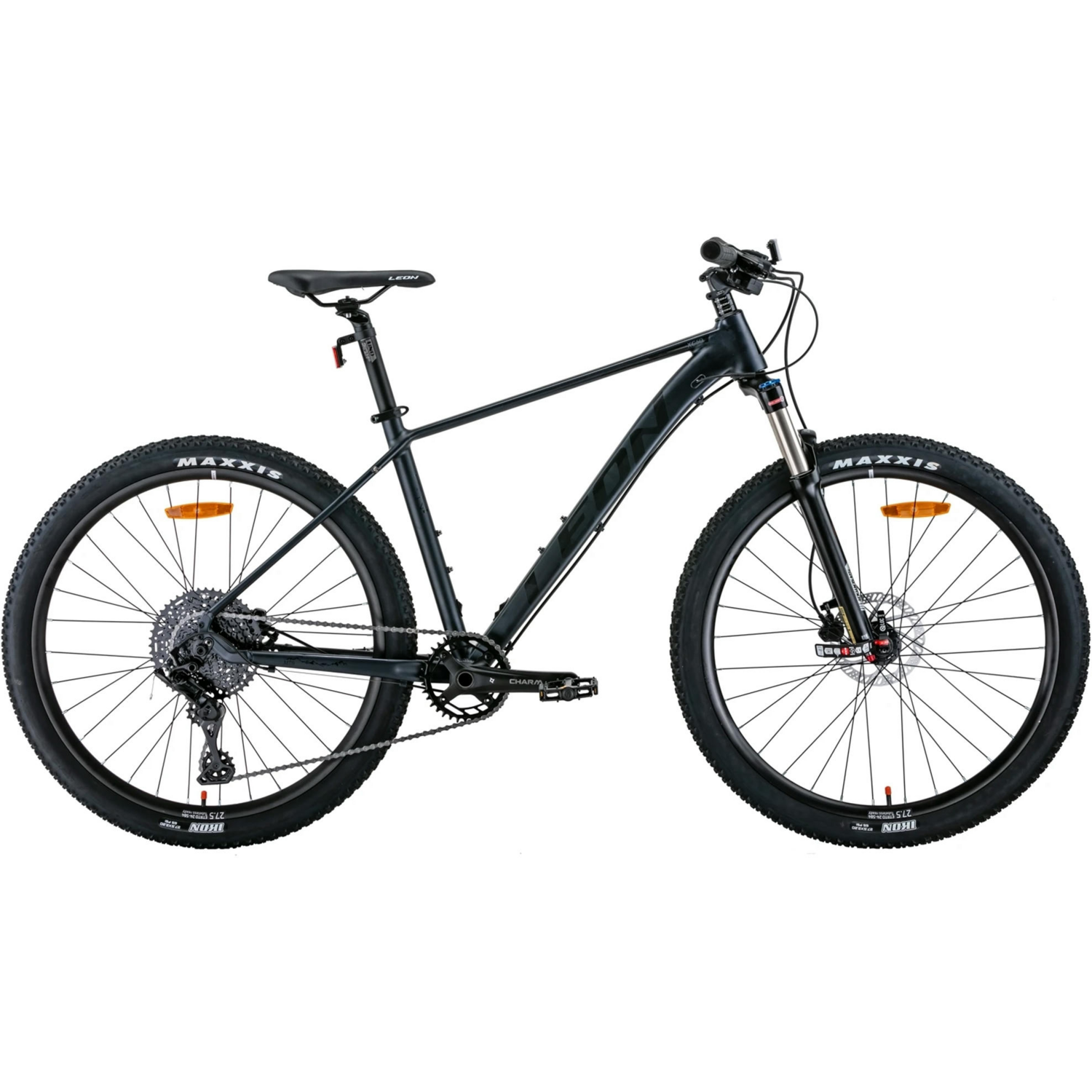 Велосипед AL 27.5&quot; Leon XC-50 AM Hydraulic lock out HDD рама-18&quot; серый с чорним 2022 (OPS-LN-27.5-124) фото 