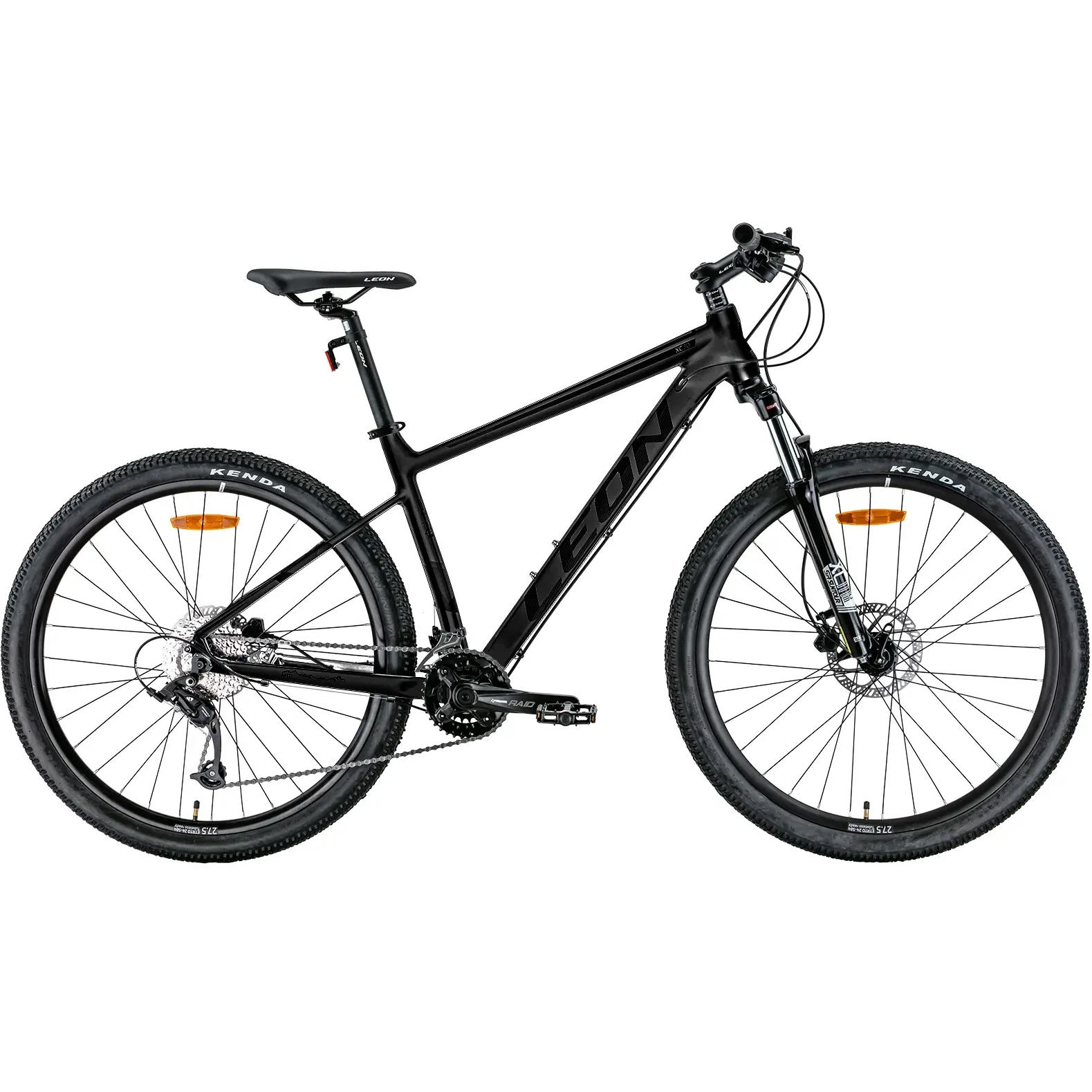 Велосипед AL 27.5" Leon XC-70 AM Hydraulic lock out HDD рама-20" сірий з чорним 2022 (OPS-LN-27.5-139)фото1