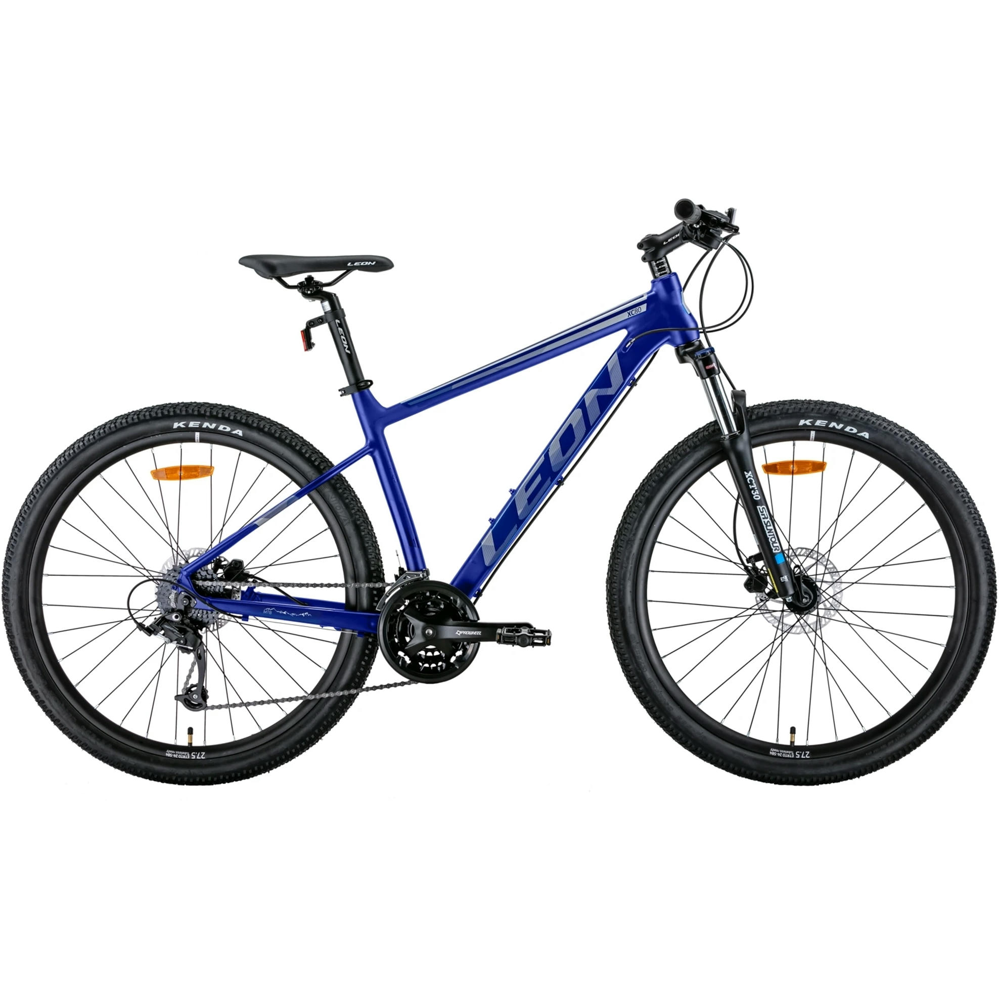 Велосипед AL 27.5" Leon XC-80 AM Hydraulic lock out HDD рама-18" синий с сірим 2022 (OPS-LN-27.5-144) фото 1