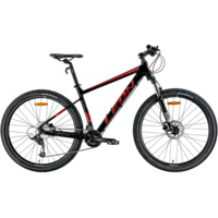 Велосипед AL 27.5" Leon XC-70 AM Hydraulic lock out HDD рама-20" чорний з червоним 2022 (OPS-LN-27.5-162)