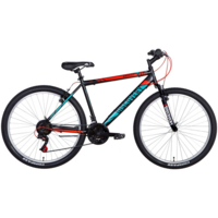 Велосипед ST 27,5" Discovery AMULET Vbr рама-17" чорно-червоний з бірюзовим 2022 TGB (OPS-DIS-27,5-001)