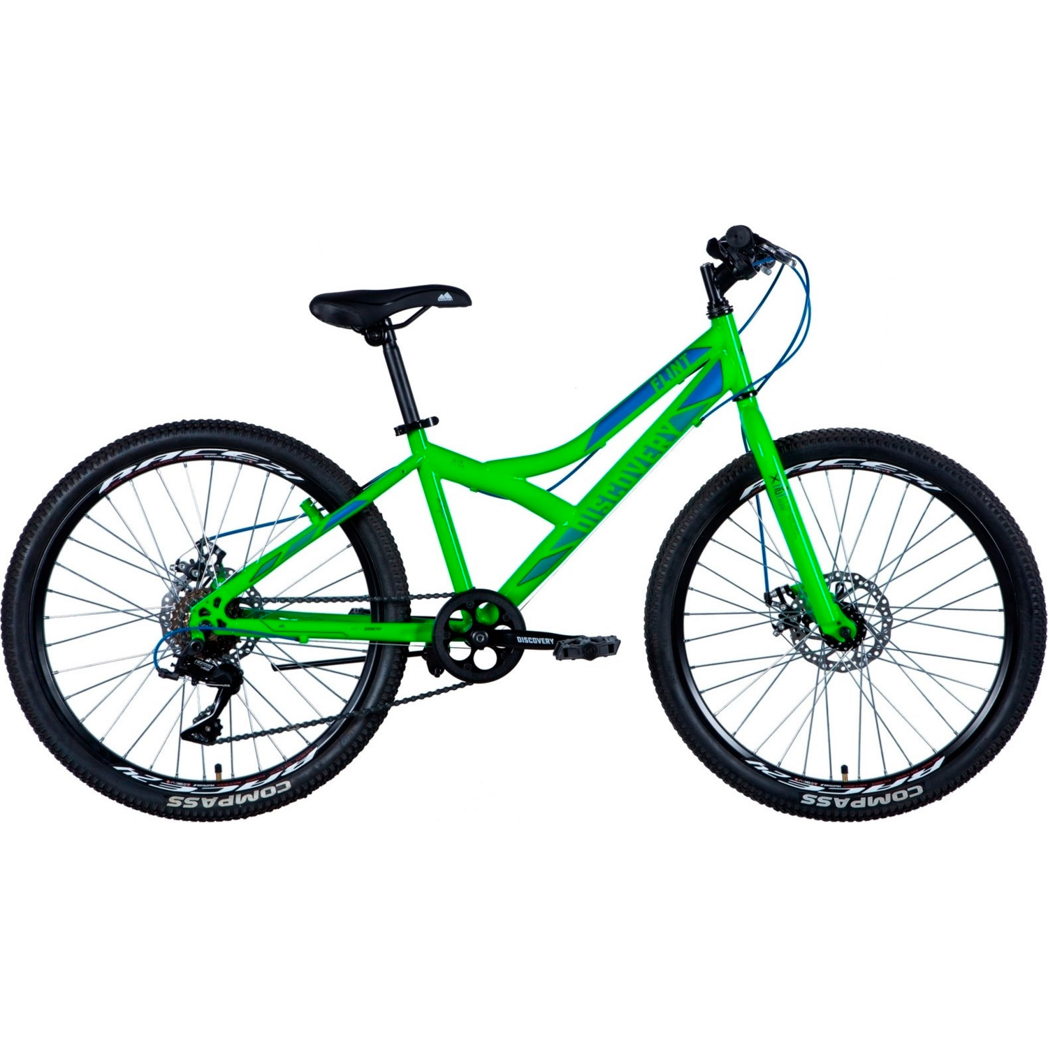 Велосипед ST 24&quot; Discovery FLINT DD рама-13&quot; зелёный 2024 (OPS-DIS-24-345) фото 