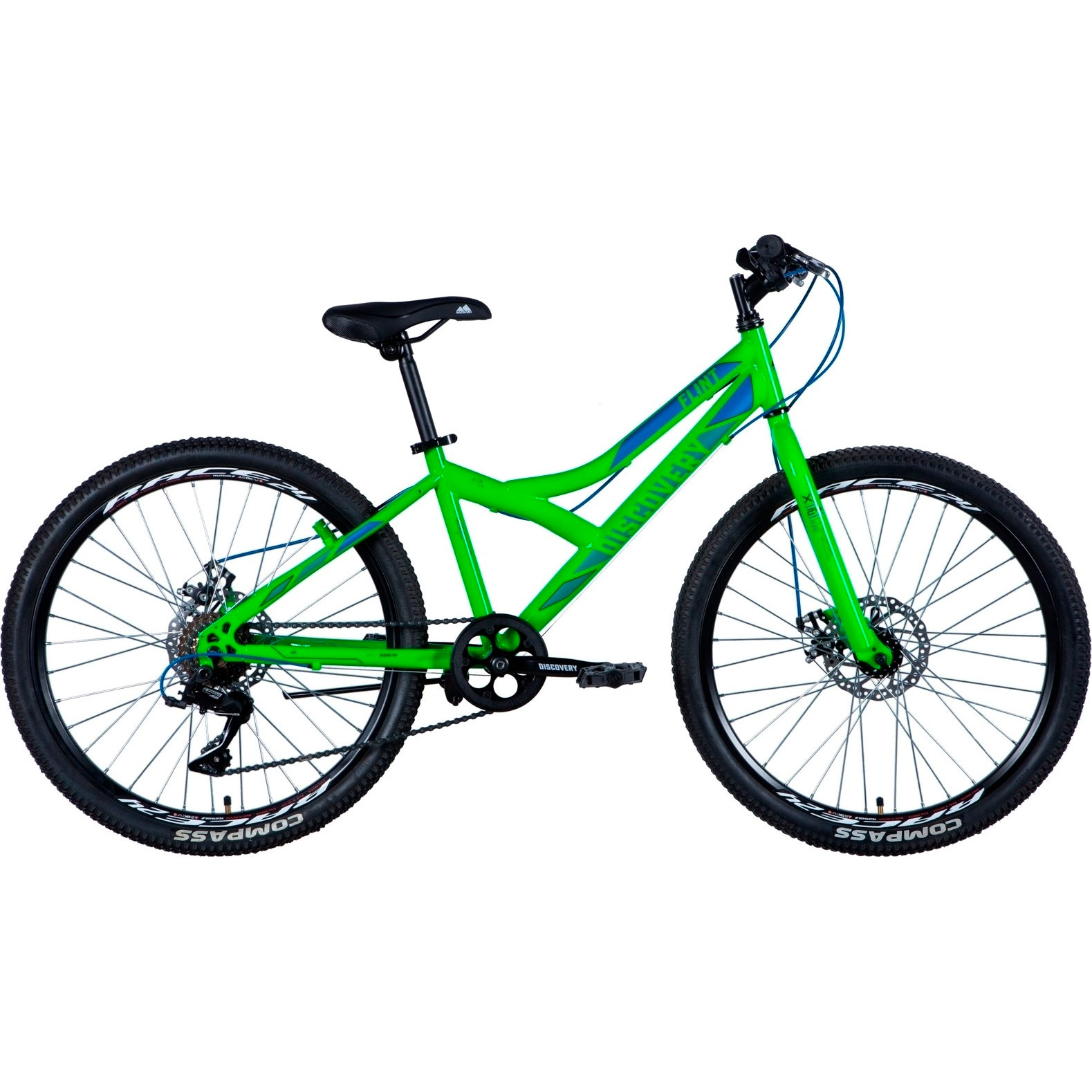 Велосипед ST 24" Discovery FLINT DD рама-13" зелёный 2024 (OPS-DIS-24-345) фото 1