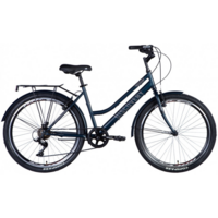 Велосипед ST 26 Discovery PRESTIGE WOMAN Vbr рама-17" темно-синій 2024 (OPS-DIS-26-589)