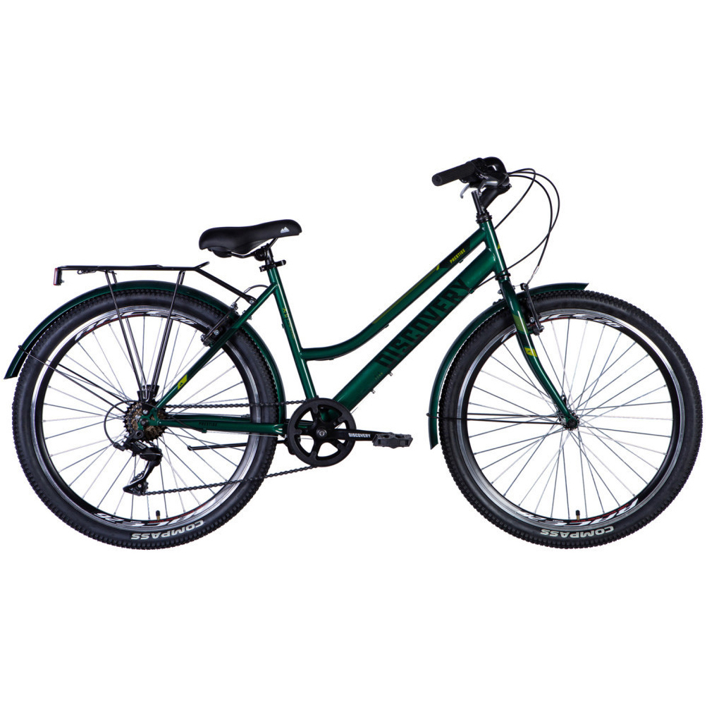 Велосипед ST 26 Discovery PRESTIGE WOMAN Vbr рама-17" зелений 2024 (OPS-DIS-26-590)фото1