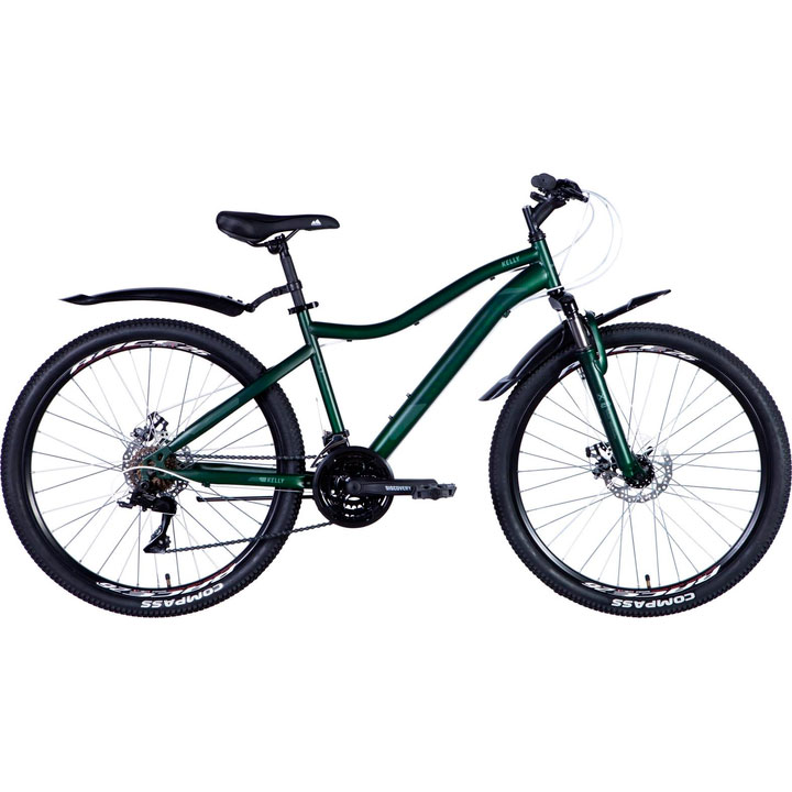 Велосипед ST 26" Discovery KELLY AM DD рама-16" зелёный (матовий) 2024 (OPS-DIS-26-582) фото 1