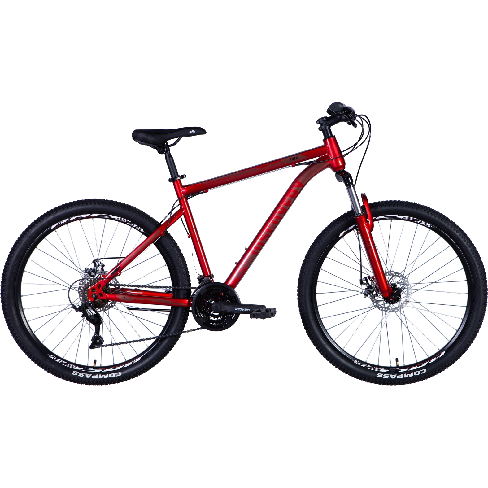 Велосипед ST 27.5 Discovery TREK AM DD рама-19,5 червоний 2024 (OPS-DIS-27.5-060)фото1