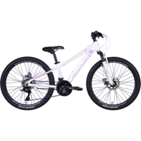 Велосипед Al 24" Discovery QUBE AM DD рама-11,5" біло-рожевий (матовий) 2024 (OPS-DIS-24-341)