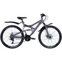 Велосипед ST 26 Discovery CANYON AM DD рама-17,5" сірий (матовий) 2024 (OPS-DIS-26-607)